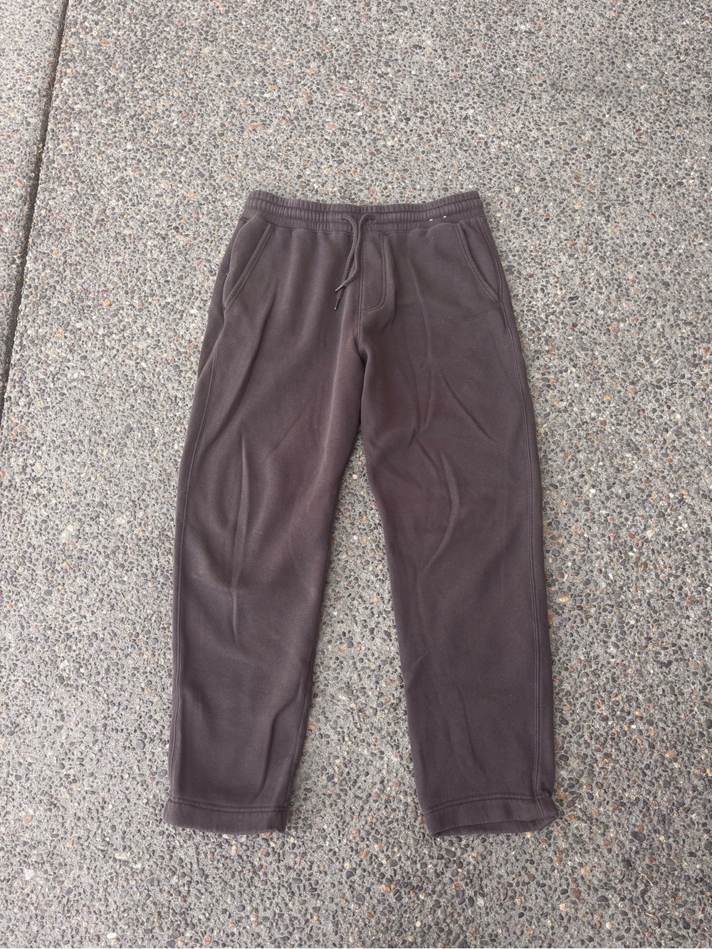 Hollister Brown Men's Fleece Joggers with Drawstring
